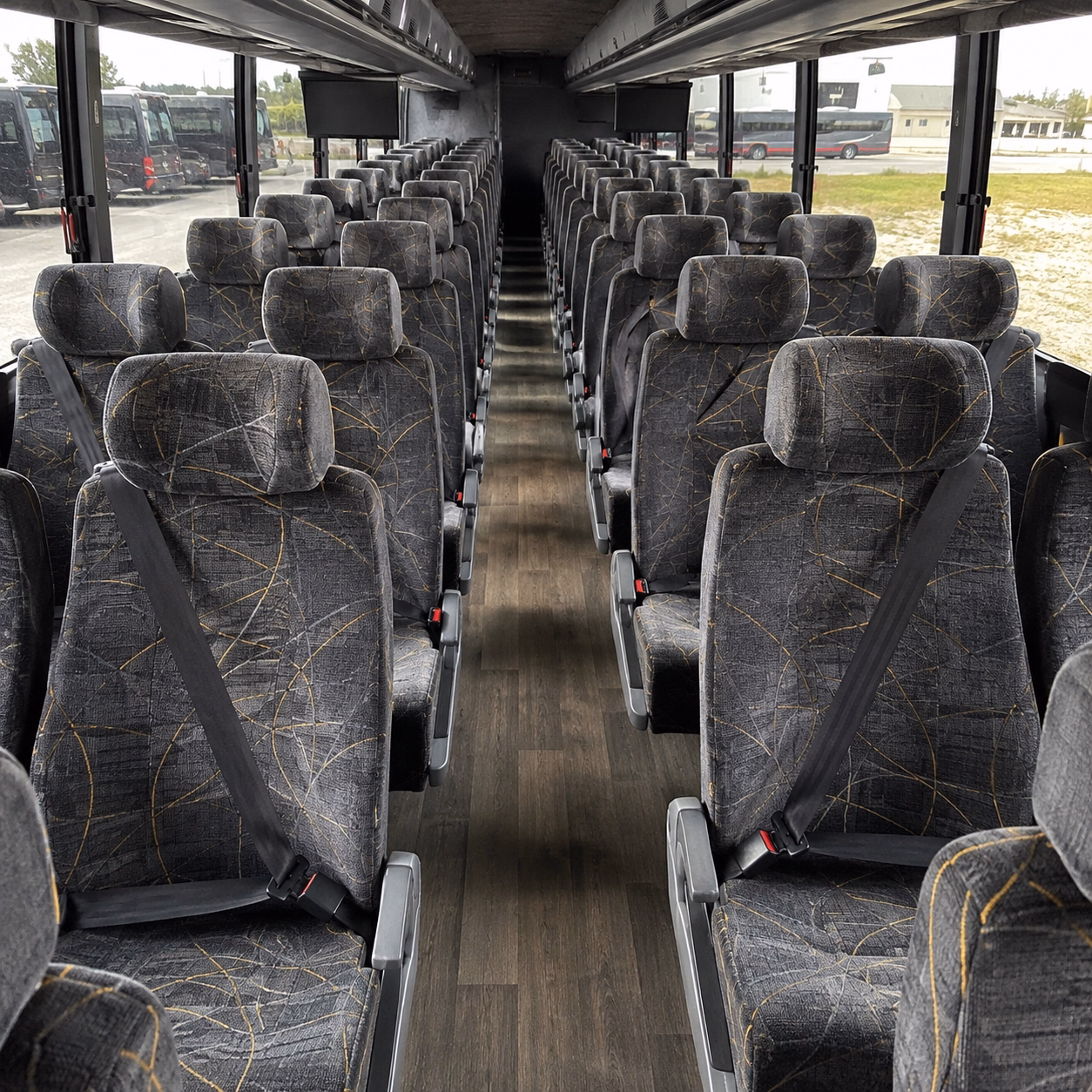 newton wedding transportation onboard seating