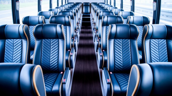 54 passenger charter bus inside medford
